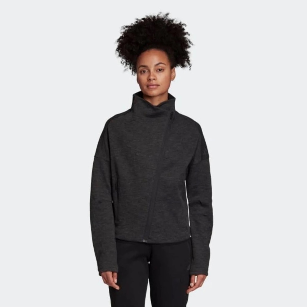 Adidas Women’s Heart Racer Zip Up Performance Long Sleeve Jacket size med